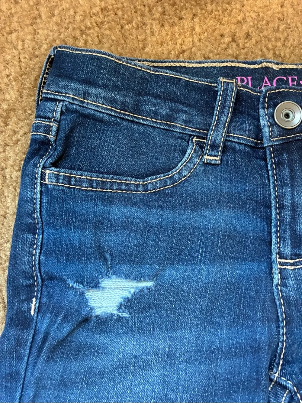 Girls NWT THE CHILDRENS PLACE Skimmer Denim Shorts 5